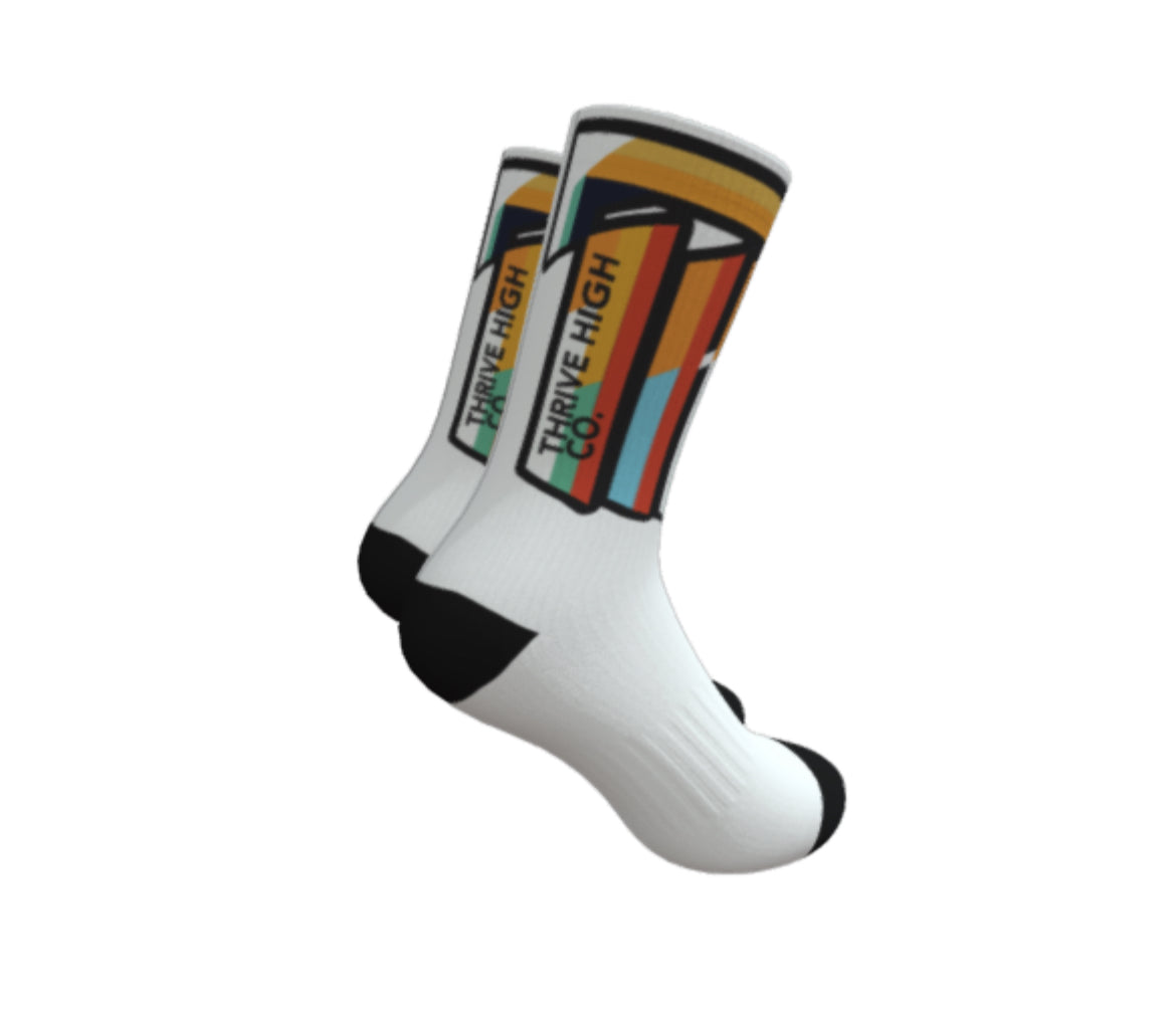 Thrive High Co. Logo High Socks